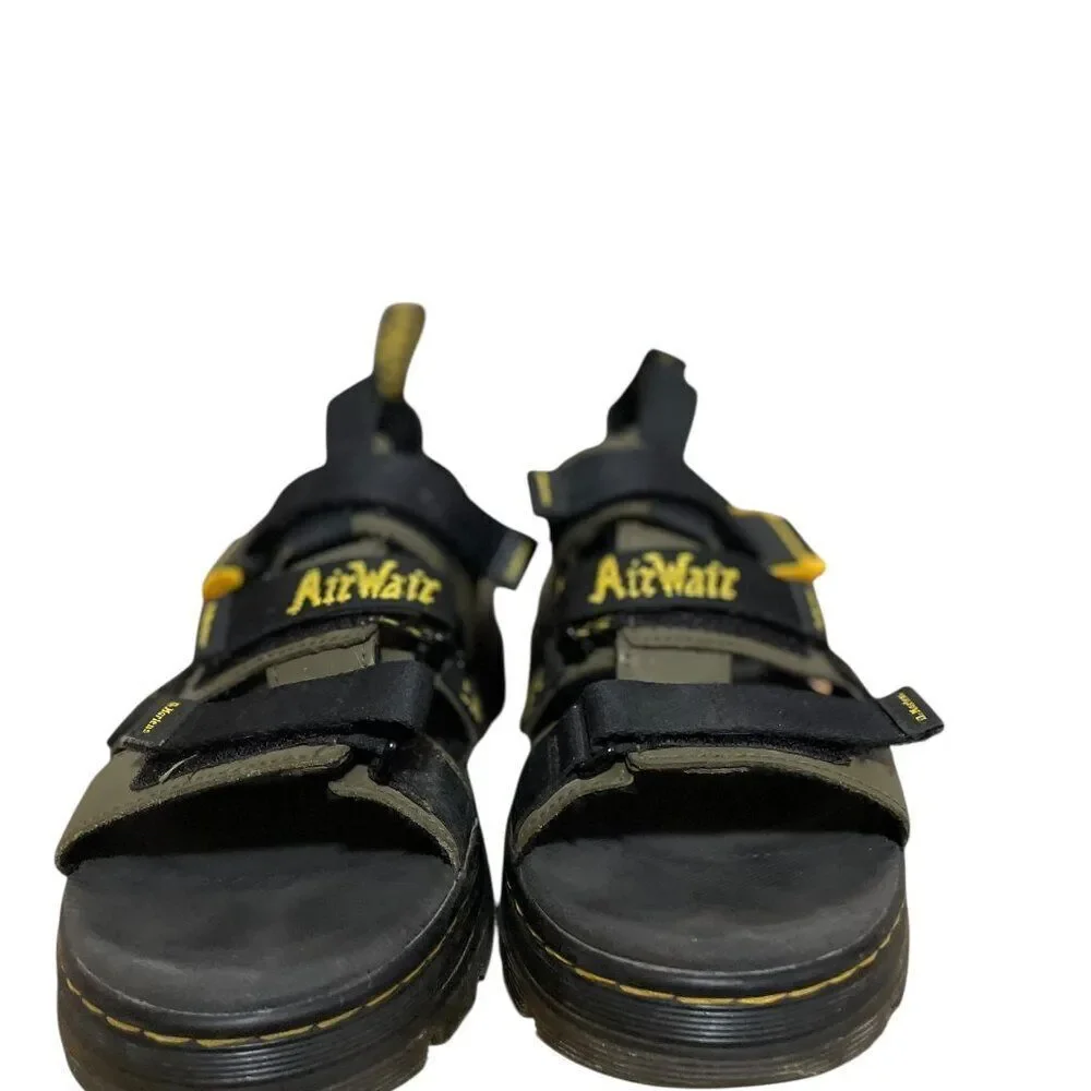 Dr Martens Pearson II Webbing Sandals Olive Green Men's Sz 8 Women's Sz 9